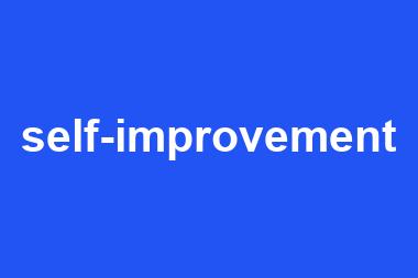 self-improvement