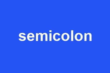 semicolon