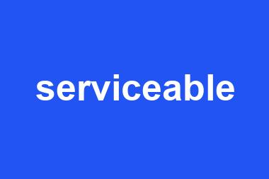 serviceable