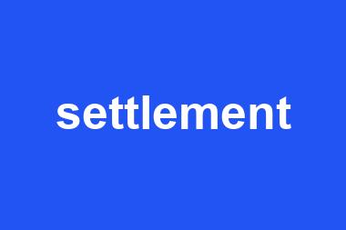 settlement