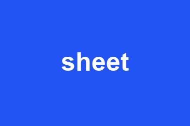 sheet