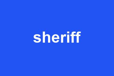 sheriff