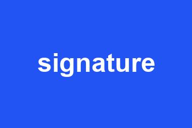 signature