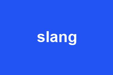 slang