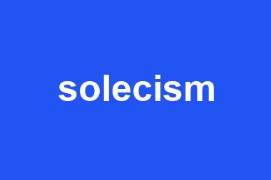 solecism