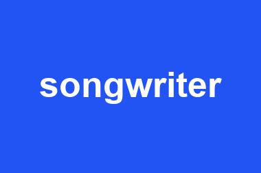 songwriter