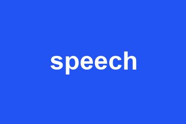 speech