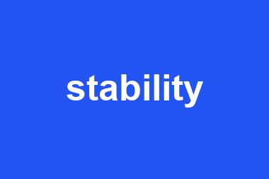 stability