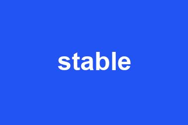 stable