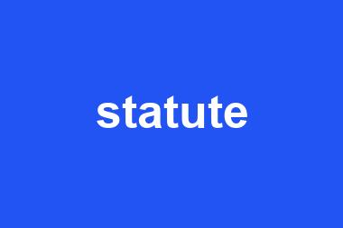 statute