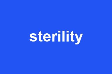 sterility