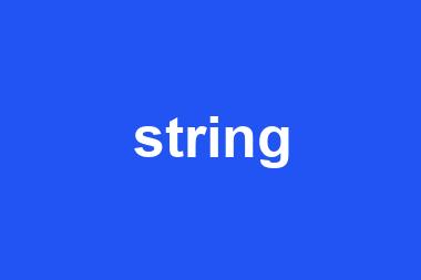 string