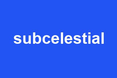 subcelestial