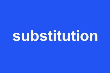 substitution