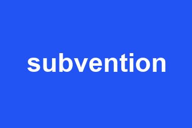 subvention