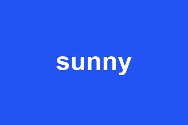 sunny