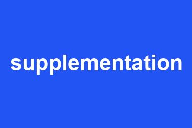 supplementation