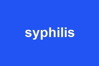 syphilis