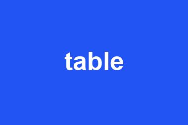 table