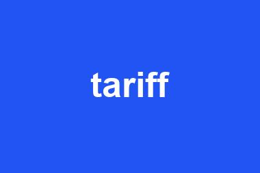 tariff