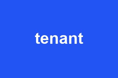 tenant