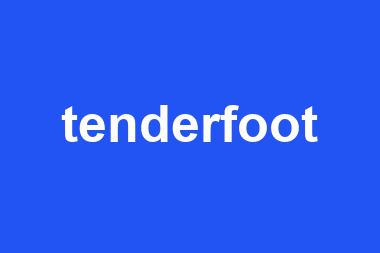 tenderfoot