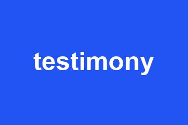 testimony