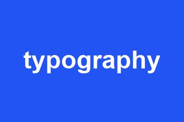 typography