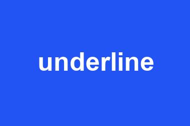 underline