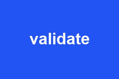 validate