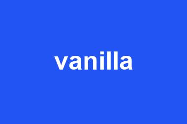 vanilla