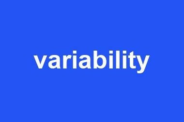 variability