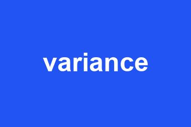 variance