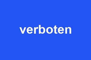 verboten