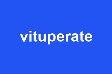 vituperate