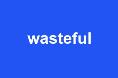 wasteful