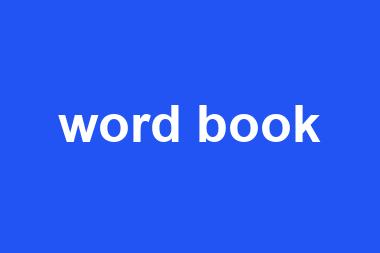 word book