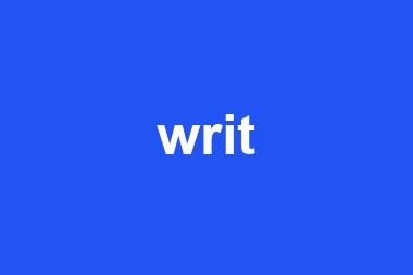 writ