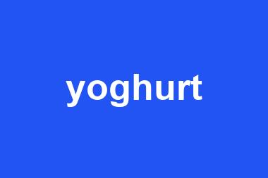 yoghurt